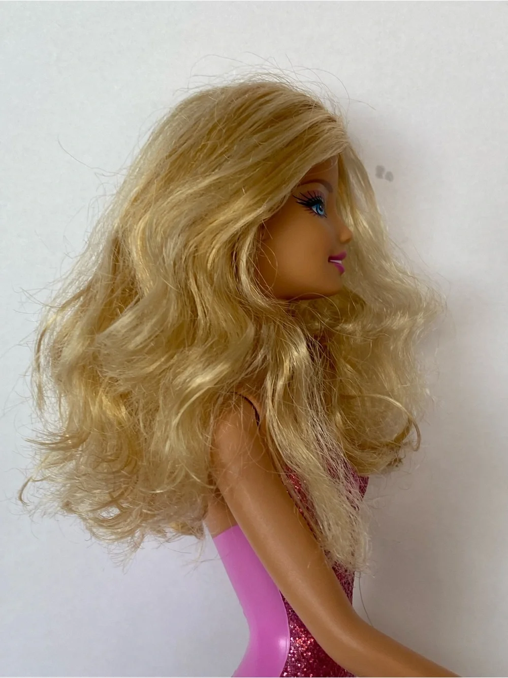 Barbie Dazzling Princess 2010 Series Mattel Doll Pink Glitter Strapless Bodice